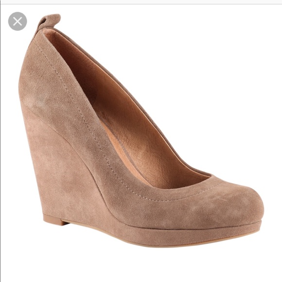 Aldo Shoes - Aldo Taupe Suede Wedge Heel